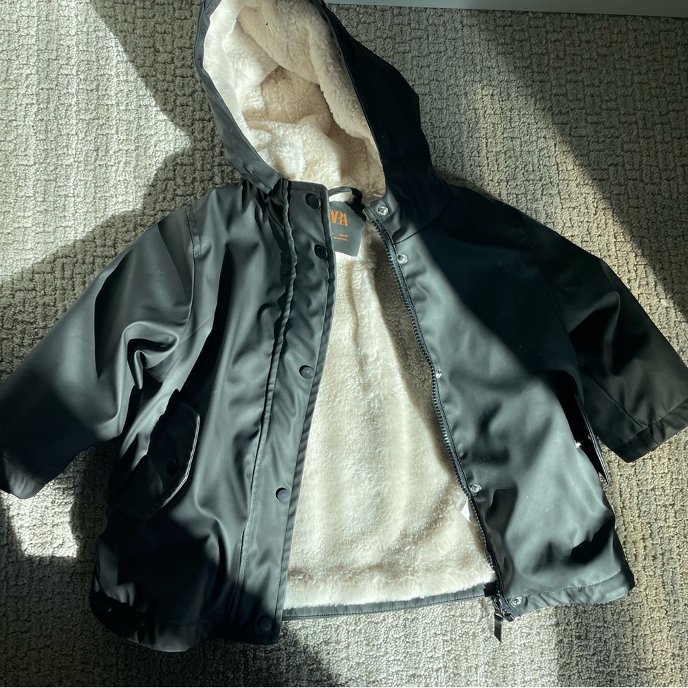 Zara Kids 2-3T Sherpa Lined Water resistant Coat
